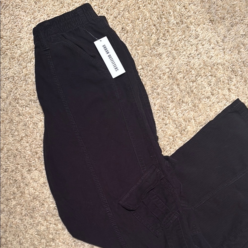Urban Outfitters Black Corduroy Cargo Pants. The BEST go-to pants! BRAND NEW